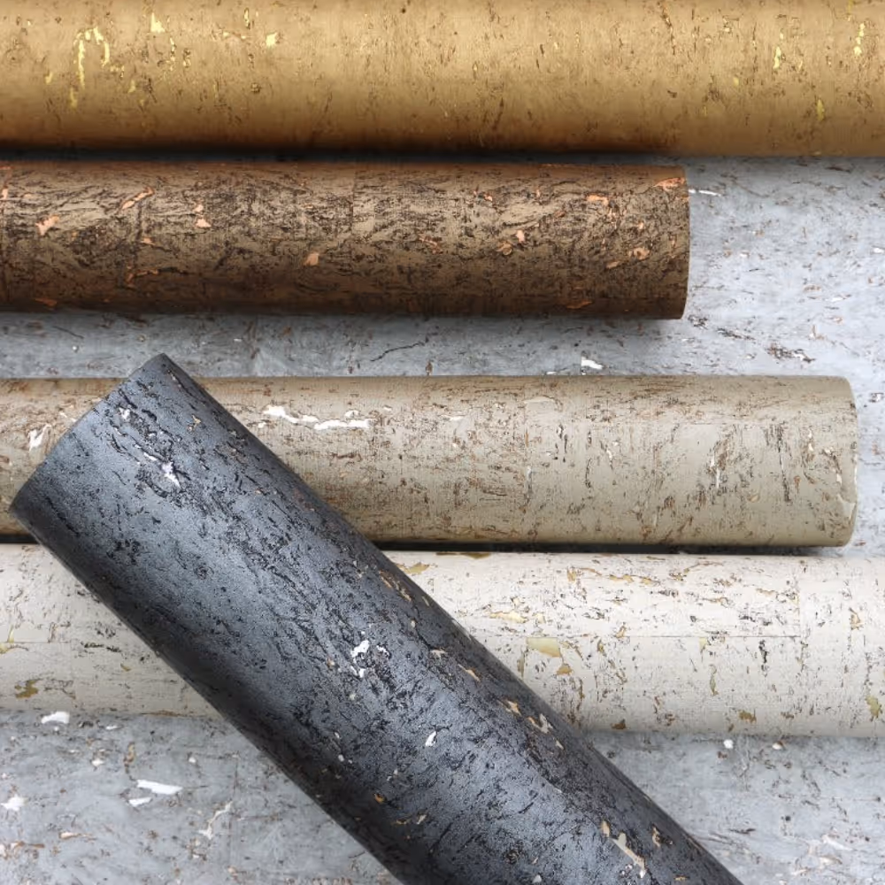 A sample selection of cork wallpapers